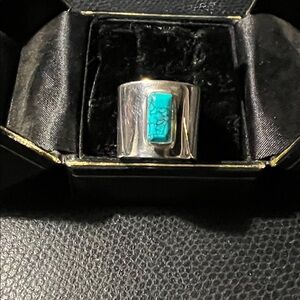 Sterling Silver Ring with Turquoise Stone